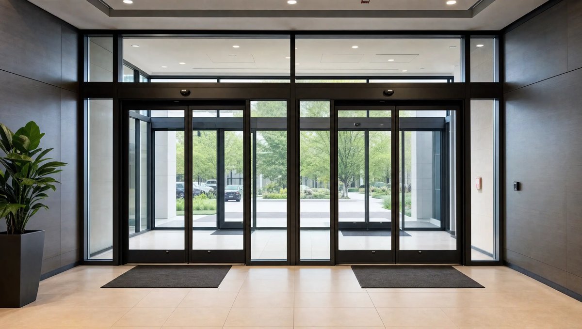 Vestibule entrance doors